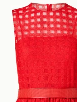 AKRIS Square Embroidery On Tulle Gown 9 AKRIS Square Embroidery On Tulle Gown -AKRIS sale 760476