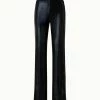 AKRIS Striped Techno Embroidery Straight Leg Pants