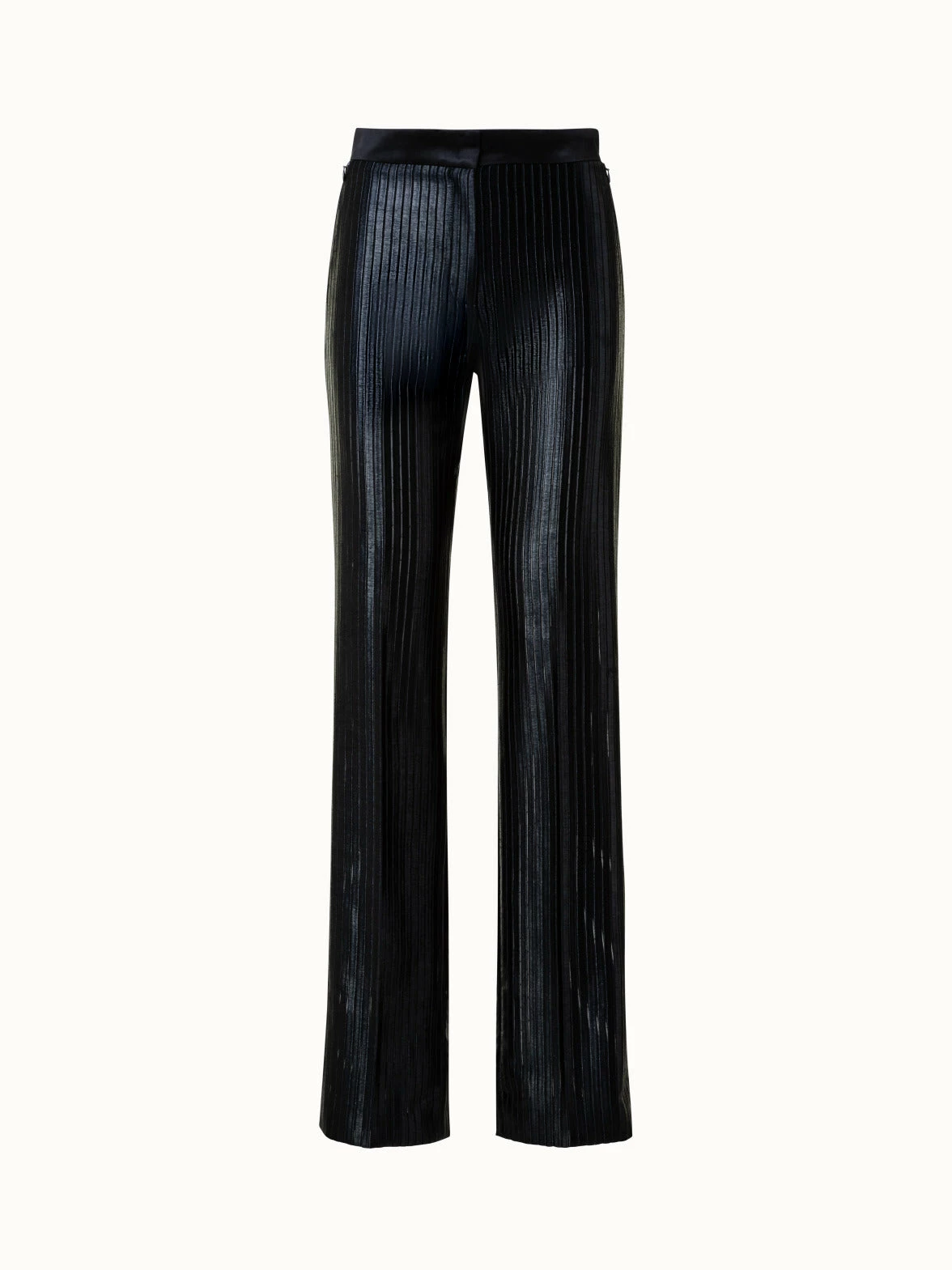 AKRIS Striped Techno Embroidery Straight Leg Pants 1 AKRIS Striped Techno Embroidery Straight Leg Pants
