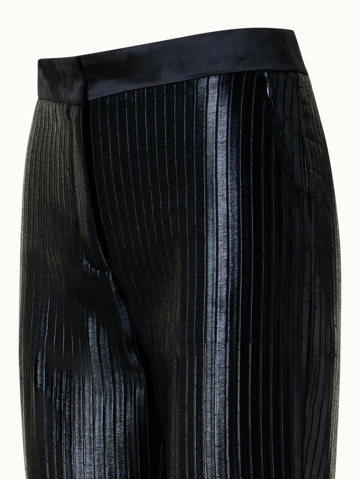 AKRIS Striped Techno Embroidery Straight Leg Pants 4 AKRIS Striped Techno Embroidery Straight Leg Pants - Image 4