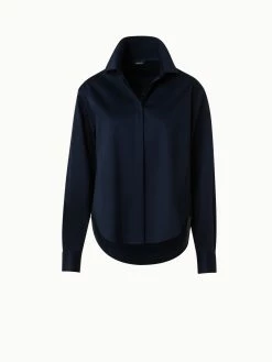 AKRIS Cotton-Gabardine Blouse -AKRIS sale 769672