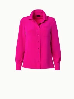 AKRIS Silk Crêpe Tunic Blouse -AKRIS sale 769702