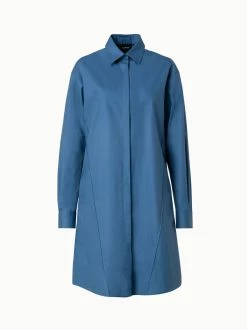 AKRIS Cotton Gabardine Shirt Dress
