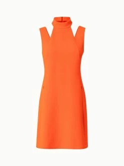 AKRIS Wool Crêpe Double-Face Dress