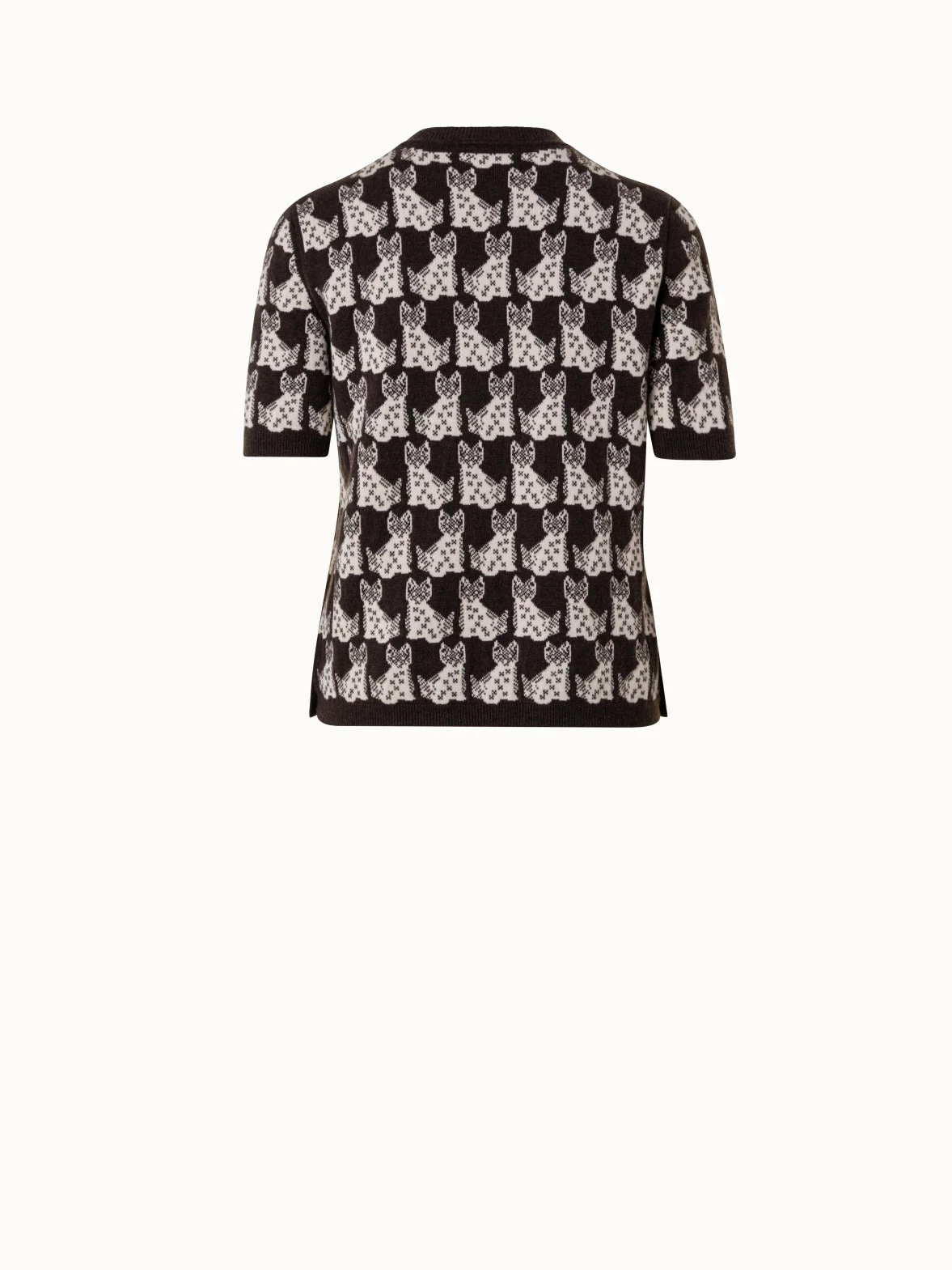 AKRIS Cashmere Cotton Emma Jacquard Knit Pullover 2 AKRIS Cashmere Cotton Emma Jacquard Knit Pullover - Image 2