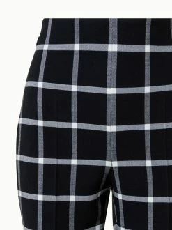 AKRIS Checked Wool Stretch Double-Face Bootcut Pants -AKRIS sale 770643