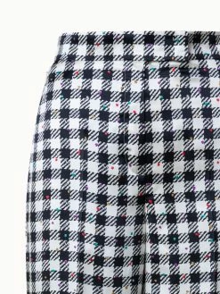 AKRIS Silk Satin Wide Leg Pants With Tweed Check Print 7 AKRIS Silk Satin Wide Leg Pants With Tweed Check Print -AKRIS sale 770664 14f0de22 fedf 4c09 b79f 3e25b63106ee
