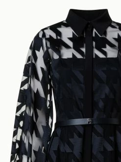 AKRIS Houndstooth Embroidery On Tulle Gown 9 AKRIS Houndstooth Embroidery On Tulle Gown -AKRIS sale 770837