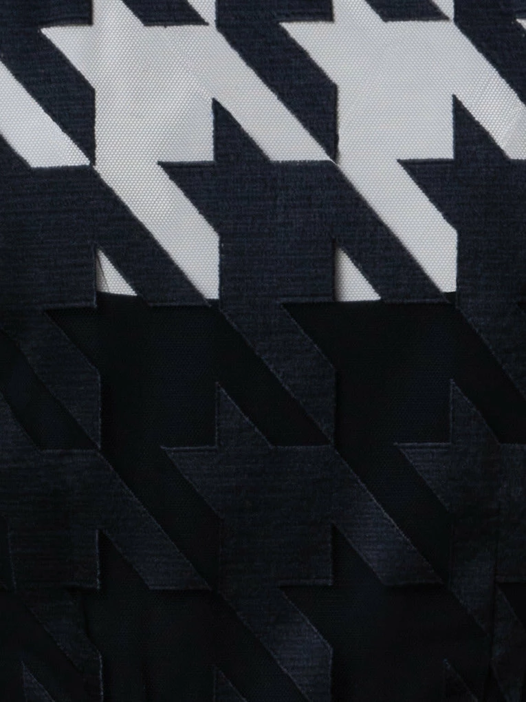 AKRIS Houndstooth Embroidery On Tulle Gown 6 AKRIS Houndstooth Embroidery On Tulle Gown - Image 6