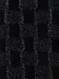 AKRIS Cashmere Cotton Square Fringe Jacquard Knit Pullover -AKRIS sale 771033