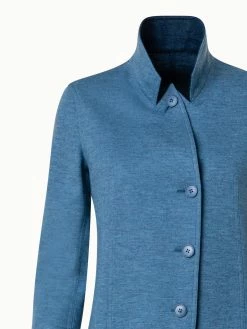 AKRIS Cashmere Jersey Long Jacket -AKRIS sale 771151