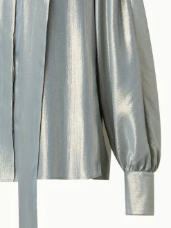 AKRIS Silk Lurex Organza Blouse 11 AKRIS Silk Lurex Organza Blouse -AKRIS sale 772030