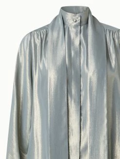 AKRIS Silk Lurex Organza Blouse 10 AKRIS Silk Lurex Organza Blouse -AKRIS sale 772032