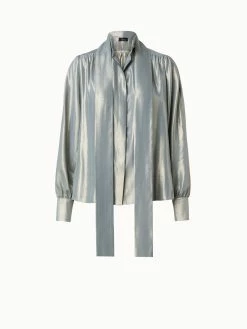 AKRIS Silk Lurex Organza Blouse 9 AKRIS Silk Lurex Organza Blouse -AKRIS sale 772033