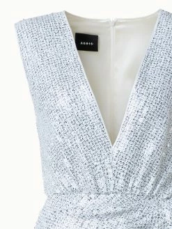 AKRIS Draped Two-Tone Sequins Dress -AKRIS sale 772046