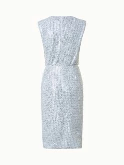 AKRIS Draped Two-Tone Sequins Dress -AKRIS sale 772049