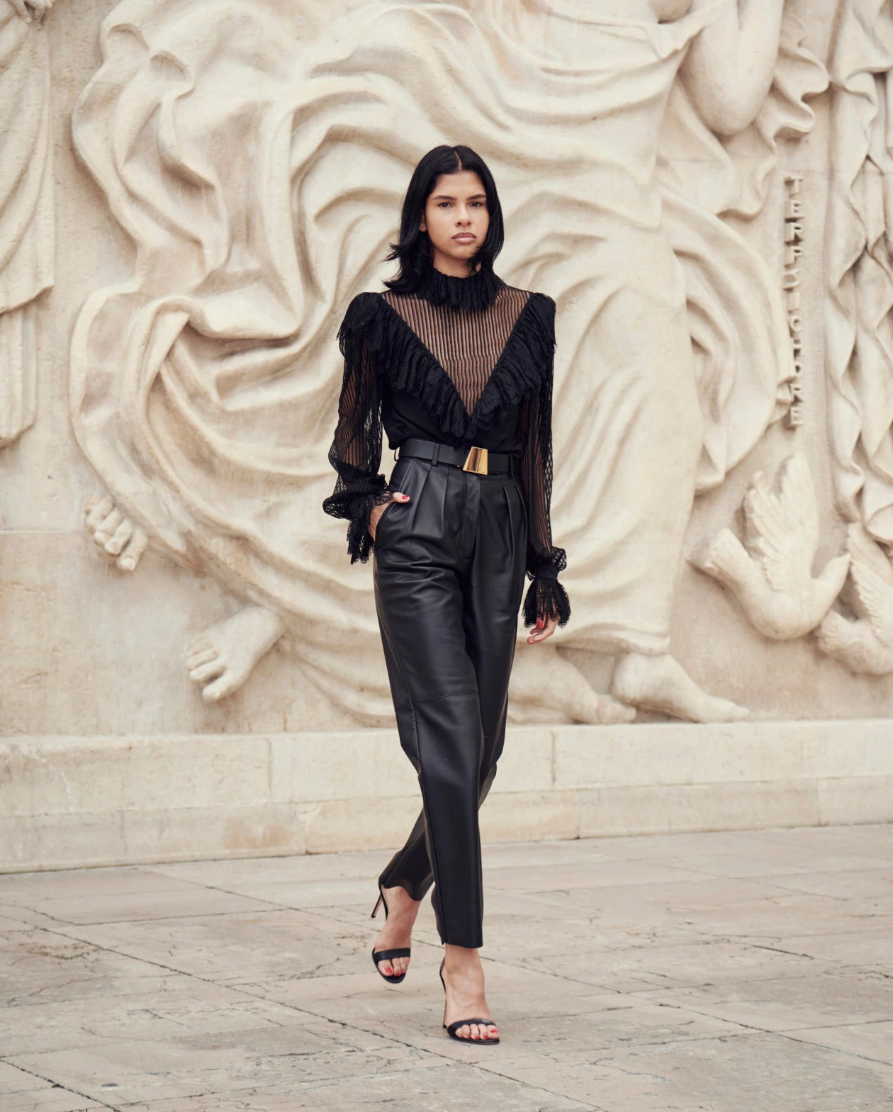 AKRIS Silk Crêpe And Lace Blouse 2 AKRIS Silk Crêpe And Lace Blouse - Image 2