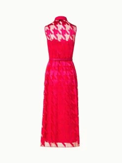AKRIS Houndstooth Embroidery On Tulle Midi Dress 11 AKRIS Houndstooth Embroidery On Tulle Midi Dress -AKRIS sale 800278