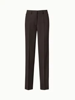 AKRIS Cool Wool Straight Leg Pants