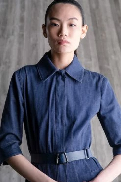 AKRIS Stretch Denim Midi Dress -AKRIS sale 836565