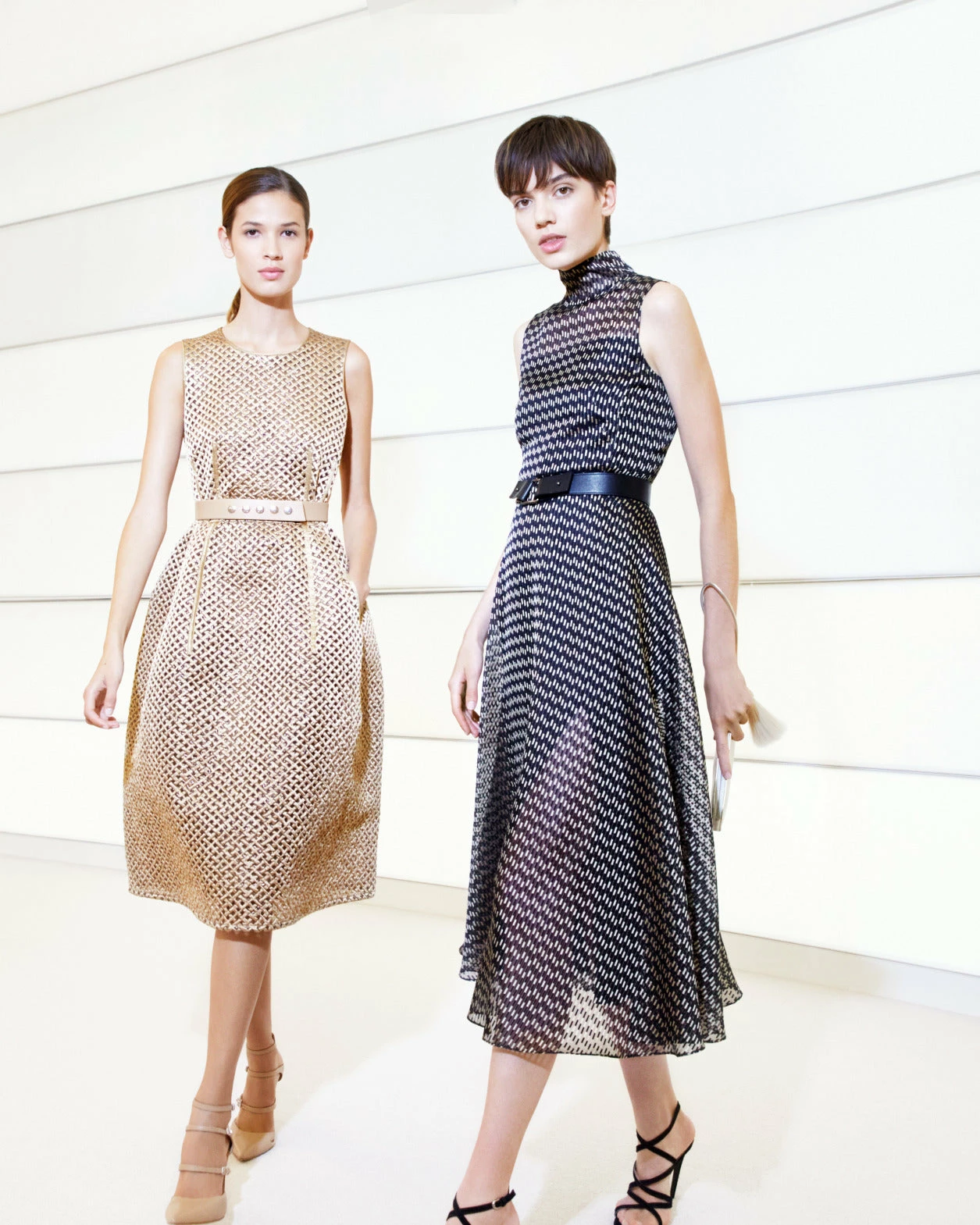 AKRIS Techno Embroidery On Foil A-Line Dress 4 AKRIS Techno Embroidery On Foil A-Line Dress - Image 4